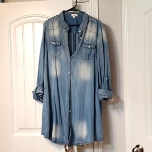 Denim Shirt Dress